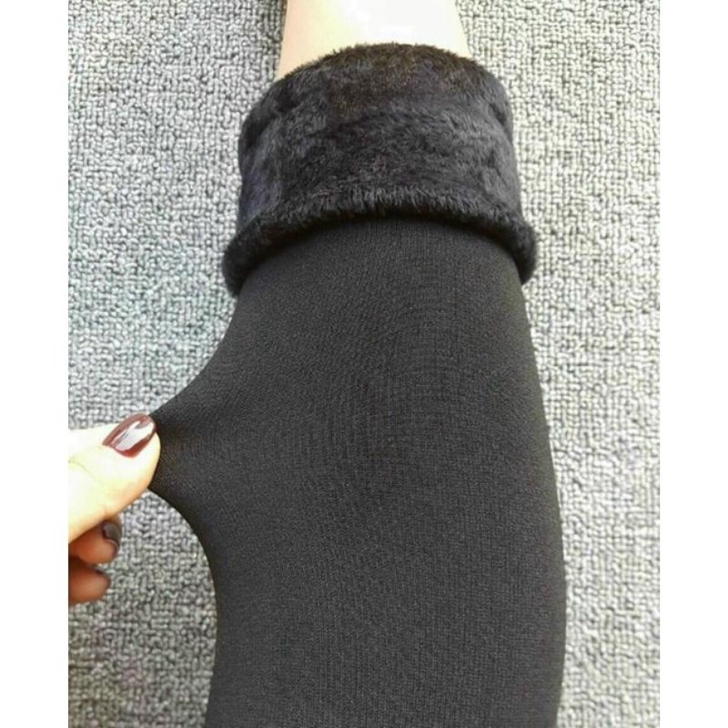 Quần Legging Nữ Lót Lông Ôm Dáng Siêu Ấm