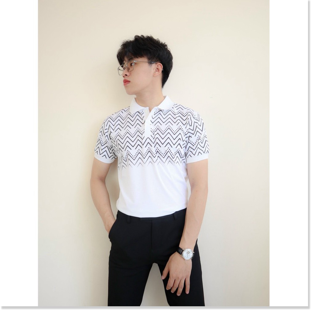 Áo thun cổ trụ ngắn tay phong cách lịch lãm KME FASHION