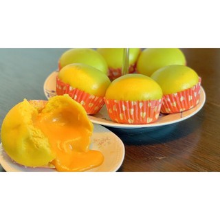 Bánh bao kim sa trứng muối Chipmart nhân phô mai tan chảy hộp 6 chiếc (650gr) ăn sáng và chiều