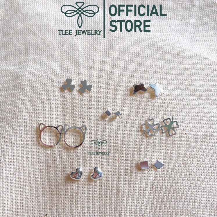 Khuyên tai bạc nữ TLEE hình thù xinh xắn TleeJewelry B0294