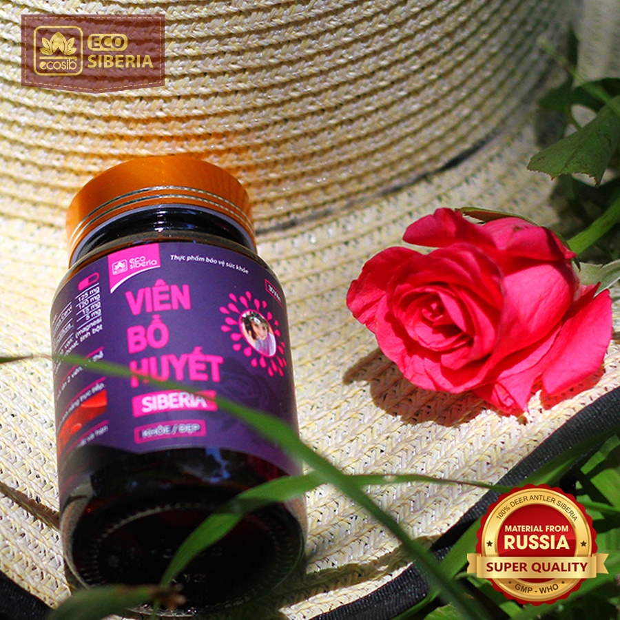 VIÊN BỔ HUYẾT SIBERIA - Giúp bổ huyết, An thai, Tăng và ôn định nội tiết nữ, Chống lão hóa