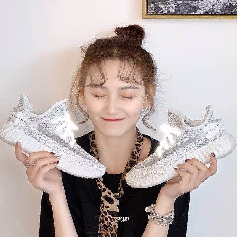 Giày sneaker nữ 💖FREESHIP💖 [GIAY NU] Giày thể thao nữ vải mềm siêu đẹp dây phản quang phát sáng