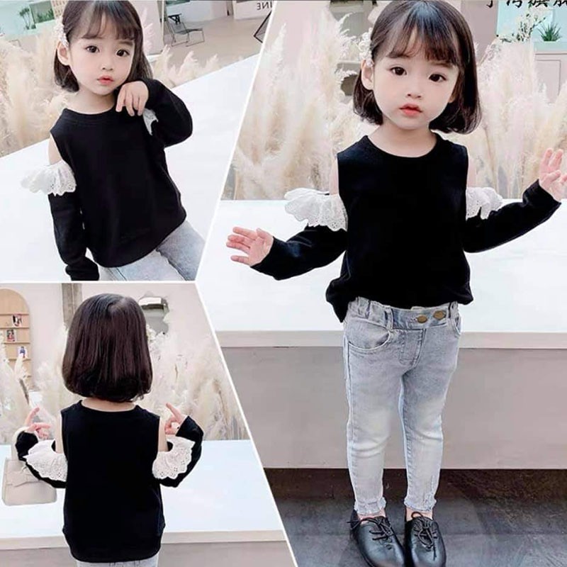 Sét áo hở vai + quần jean mềm bó sát VINCI WEARE , đi chơi đều rất đẹp và thỏa mái