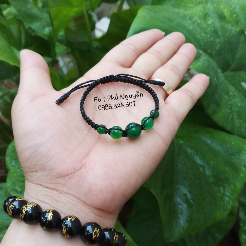 Vòng Đan Dây Đá Phong Thủy ( thông báo size cổ tay )