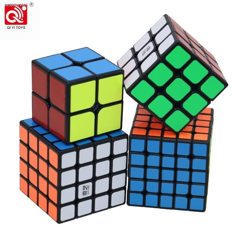 ✸rubik 2x2 3x3 4x4 
  Khối lập phương màu thực, cuộc thi đấu Qiyi 2-3, 4, 5 và 6 thứ tự, đồ chơi mới bắt đầu kim tự thá