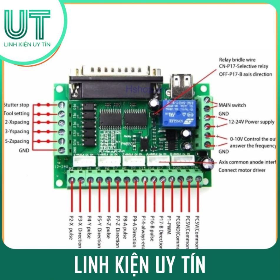 Mạch MACH3 CNC LPT (BOB Mach3 5 Trục)