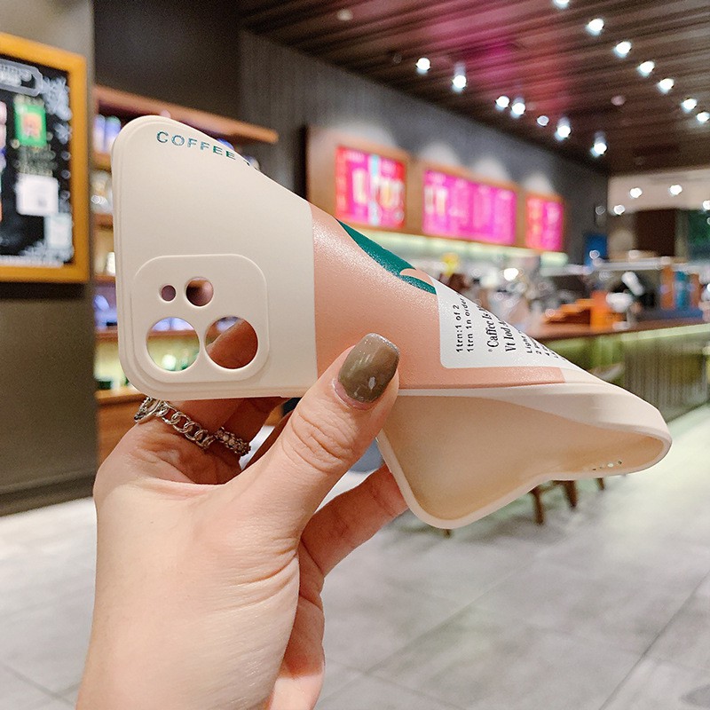 Ốp Lưng Phối Hình Starbucks Thời Trang Ốp Ôm Viền Máy Cho Iphone 12 Pro Max Đến 7 Plus-ZUMI STORE