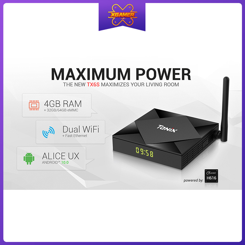 TANIX Tv Box Tyix Tx6S Android 10.0 Allwinner H616 Max 4gb Ram Quadcore 6k Dual Wifi Tx6