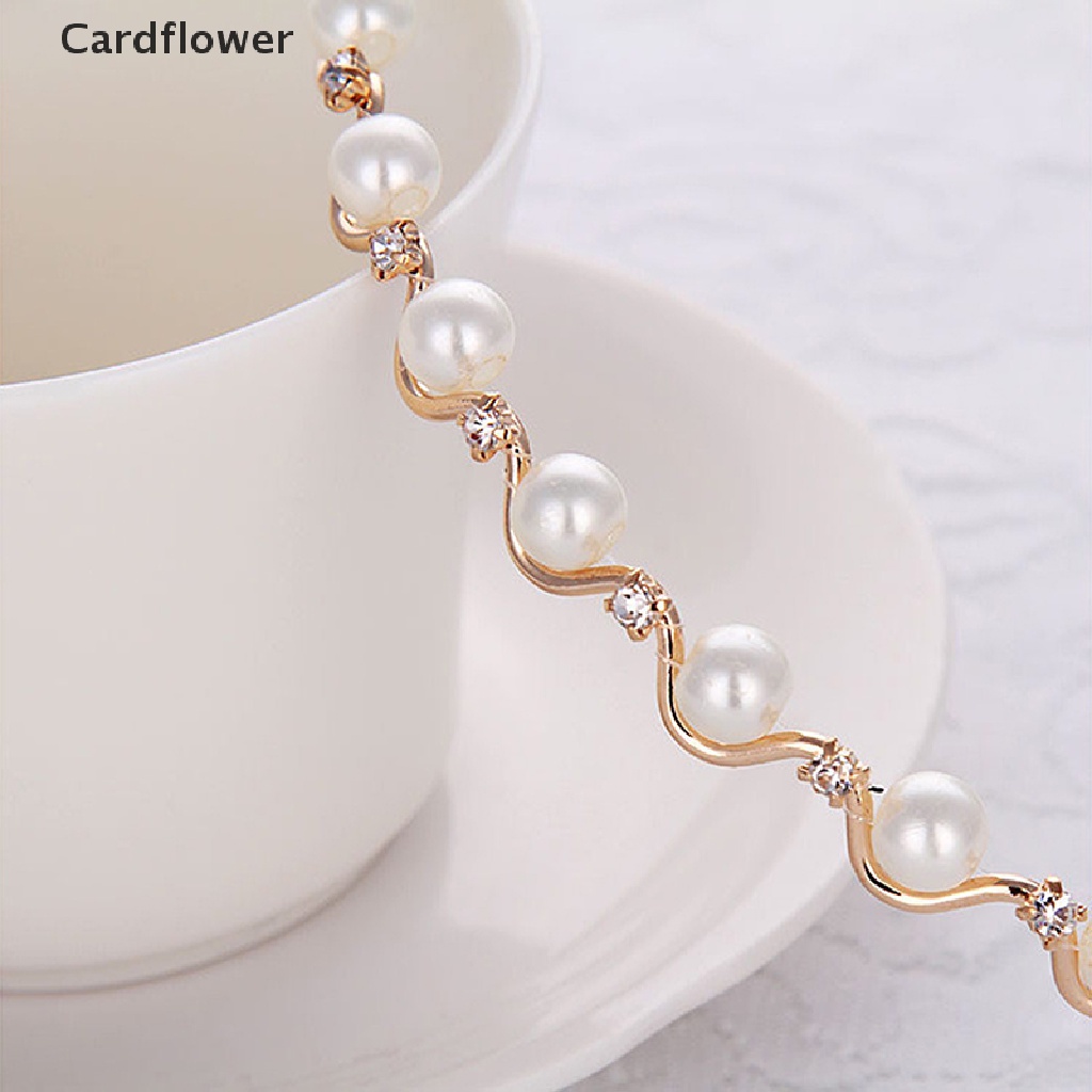 Băng Đô Cài Tóc Bằng Kim Loại Màu Vàng Kim &lt; Cardflower &gt; Cho Nữ