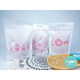 Túi zipper 15.5*22.8*5.5 (set 48- 50c) - LOVE mix 3 mẫu