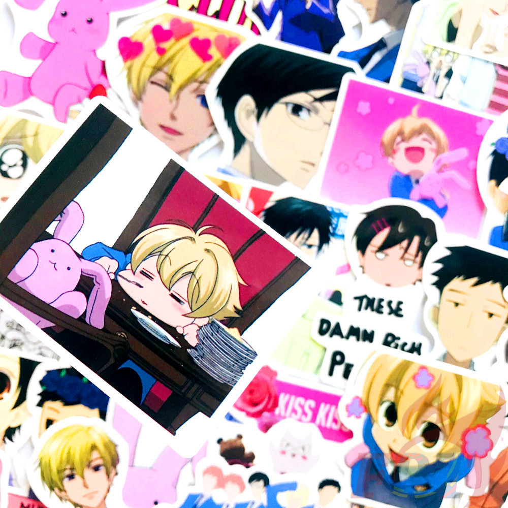 Bộ 50 miếng dán đề can hỗn hợp DIY phong cách hoạt hình Ouran High School Host Club Series 01 Fujioka Haruhi