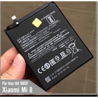 Pin xịn máy xiaomi mi 8 (BM3F)