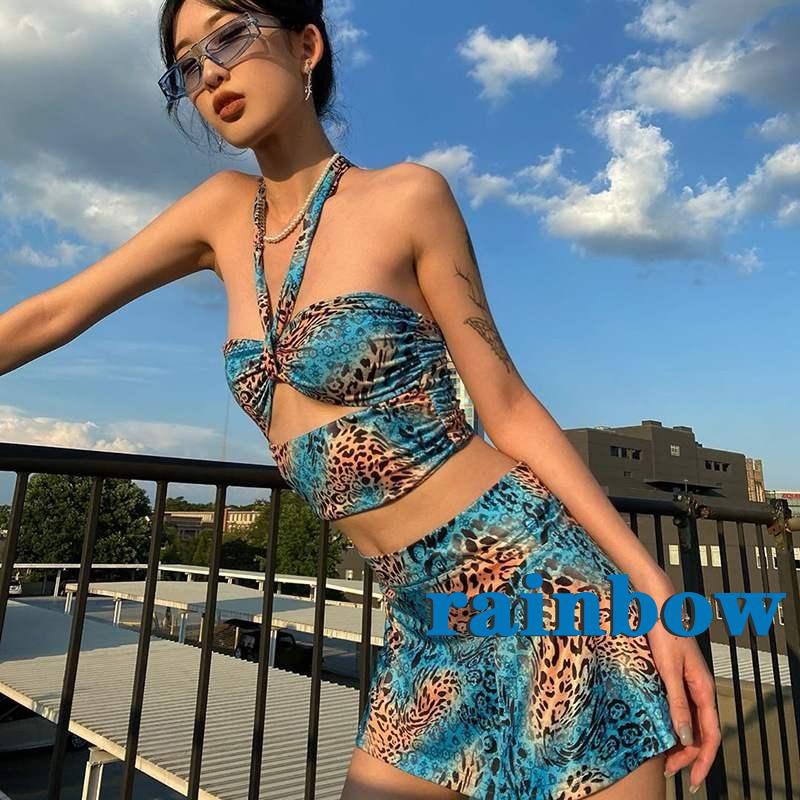 Set Áo Lửng Sát Nách Và Chân Váy Ngắn Thời Trang Dành Cho Nữ | BigBuy360 - bigbuy360.vn