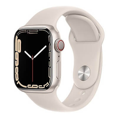 Đồng Hồ Thông Minh Apple Watch Series 7 GPS + Cellular (4G) Aluminum Case With Sport Band (Viền Nhôm &amp; Dây Cao Su) 41mm