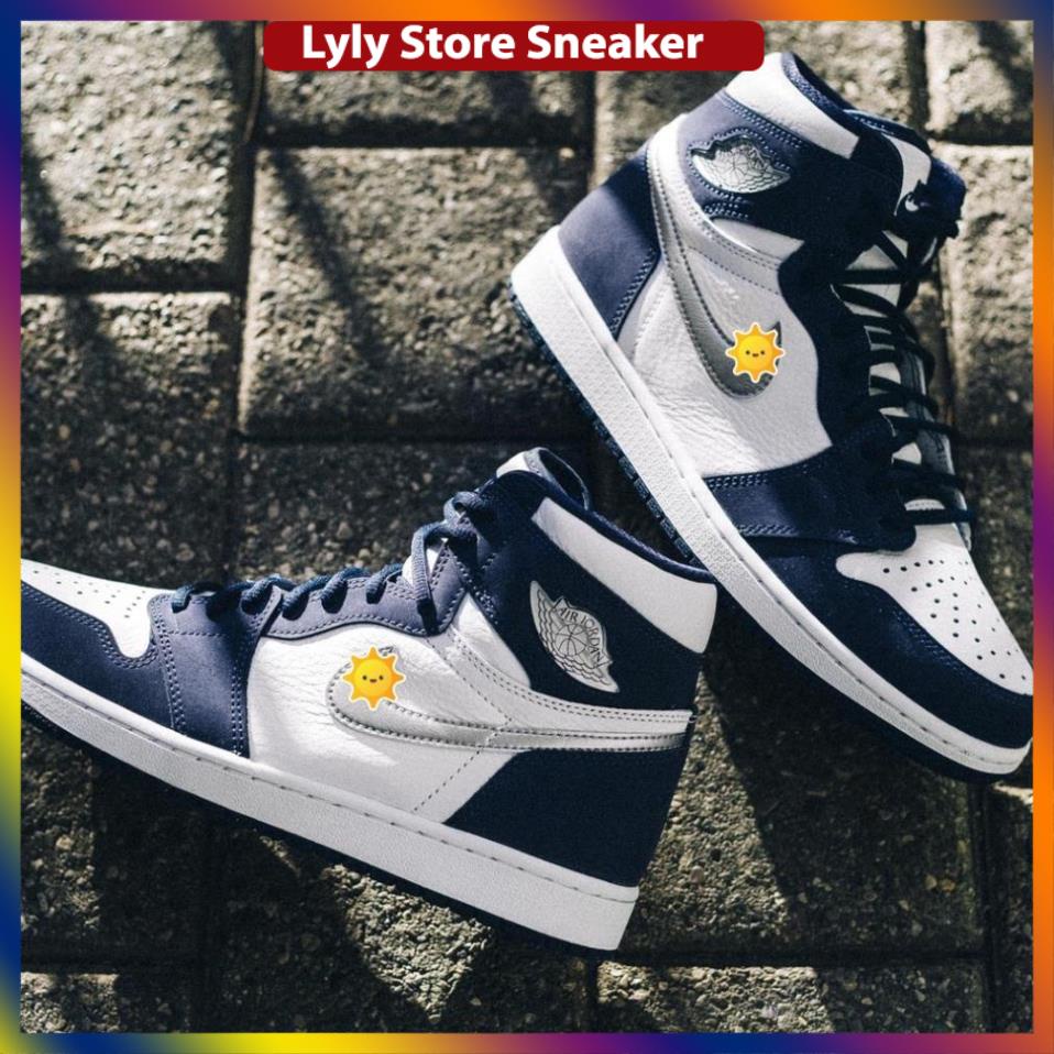 Giày thể thao Jordan NAVY Xanh Than Cổ Cao Cổ Thấp Nam Nữ cực chất dễ phối đồ FullBox -Lyly