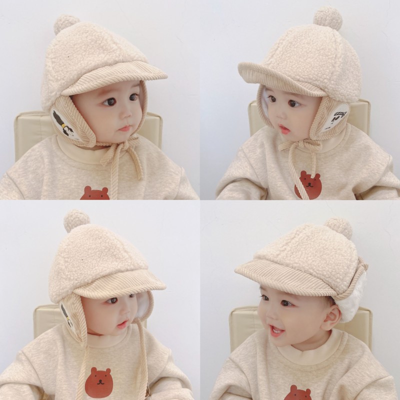 Mũ len ấm áp dễ thương dành cho bé trai/bé gái