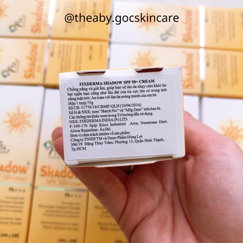 Kem chống nắng Fixderma Shadow SPF 50+ Cream 75g | BigBuy360 - bigbuy360.vn