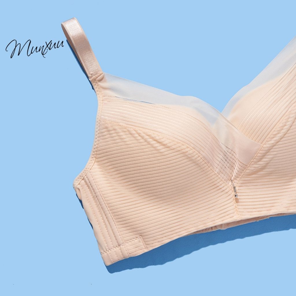 Áo lót nữ bra phối ren Munxuu, thiết kế đệm vừa không gọng nâng ngực quyến rũ - AV27
