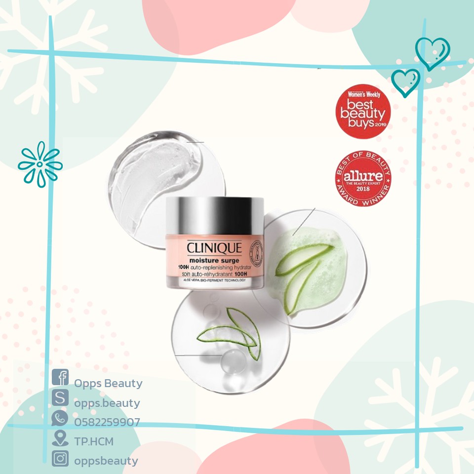 Gel cấp nước dưỡng căng da CLINIQUE Moisture Surge 72-hour Auto-replenishing Hydrator