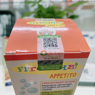 TPBVSK Appetito Fitobimbi 200ml - Giúp trẻ ăn khỏe, hấp thu tốt
