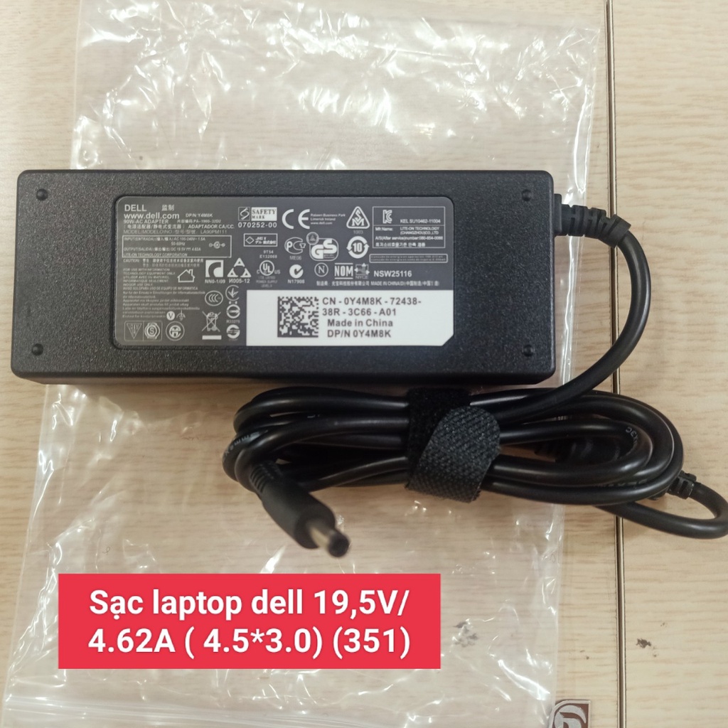 Sạc Laptop Dell 19.5V/4.62A (4.5x3.0) - NTH