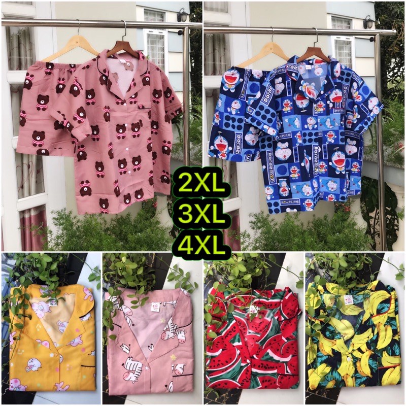 (Couple) Đồ bộ Pijama Cặp Đôi 40-100kg