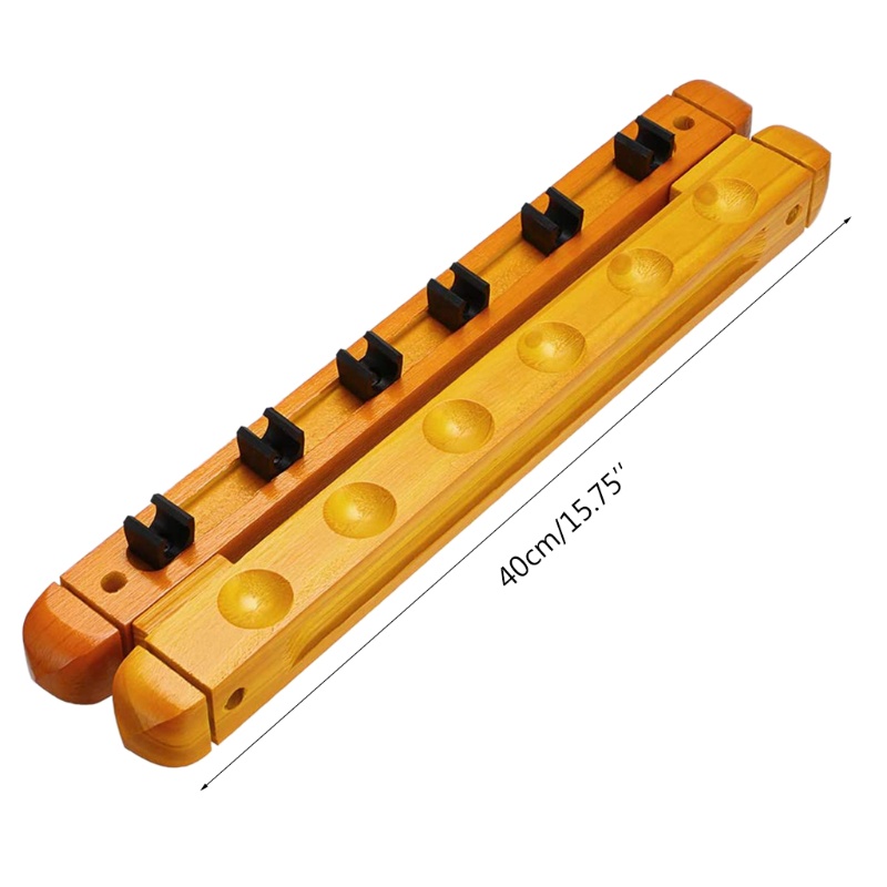 Giá Gỗ 6 Kẹp Gắn Tường Treo Cây Cơ Bi Da Chuyên Dụng