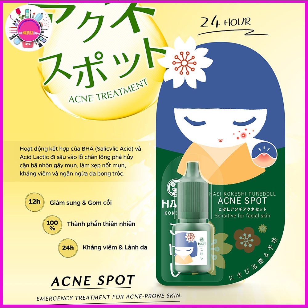 Chấm Mụn HASI Giảm Sưng Gom Cồi Acne Spot 5ml