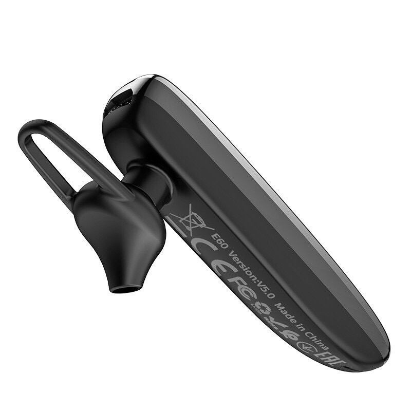 Tai Nghe bluetooth Không Dây - E60 V5.0 dòng 1 tai có micro và nút chỉnh âm lượng - Pin 150mah