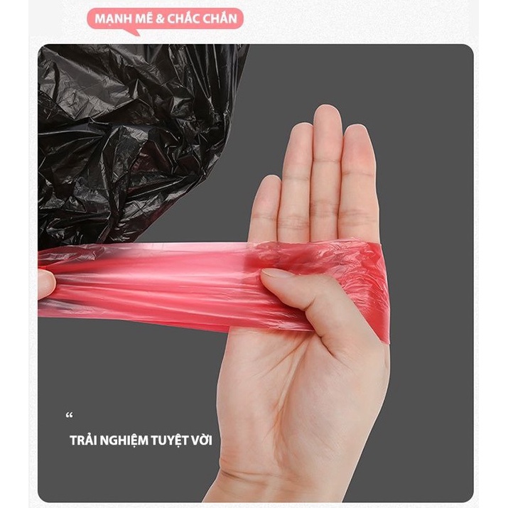 Cuộn 15 túi rác sinh học có dây rút kích thước 45x 50cm