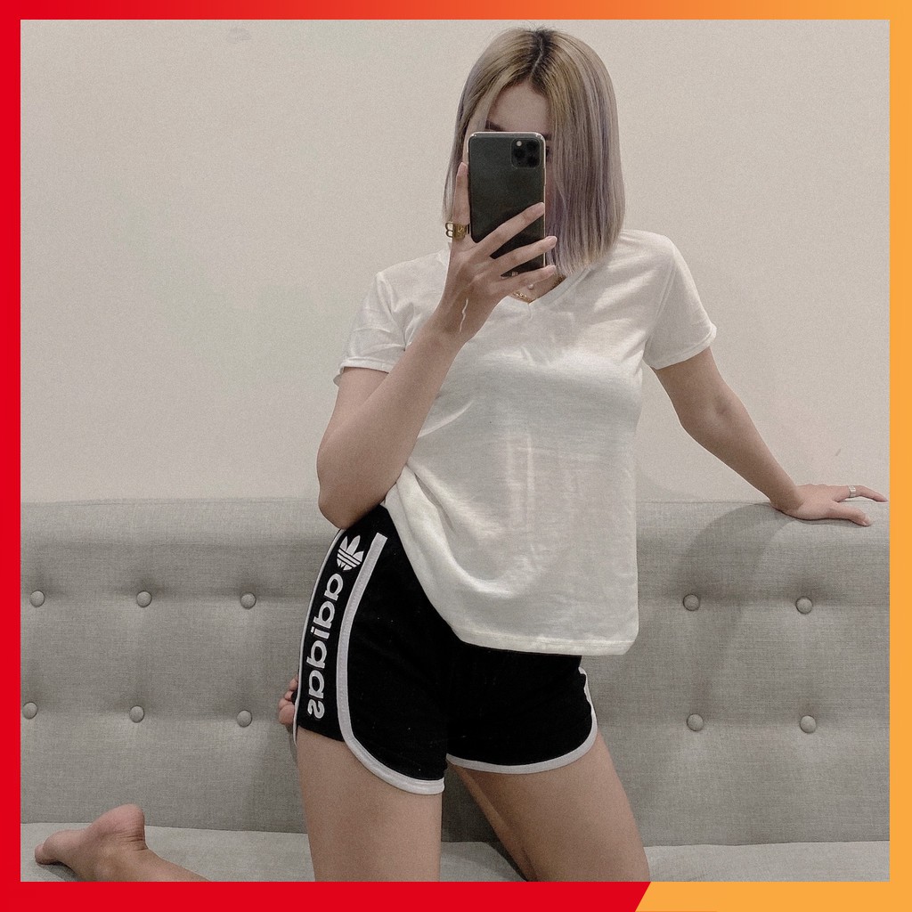 Quần Đùi Thể Thao Nữ Thời Thượng - Quần Đùi Chất Cotton Xịn – Co Giãn 4 Chiều Thoải Mái Thích Hợp Mặc Tập GYM Hoặc Ở Nhà | BigBuy360 - bigbuy360.vn