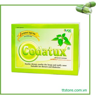 Kẹo ngậm thảo dược CODATUX không đường [Hộp 200 viên]