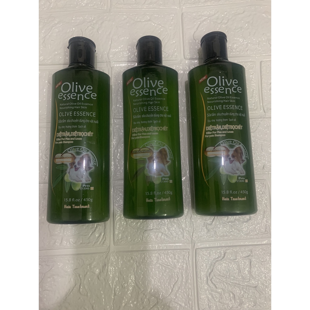 Sữa tắm Olive ve rận, bọ chét cho chó mèo