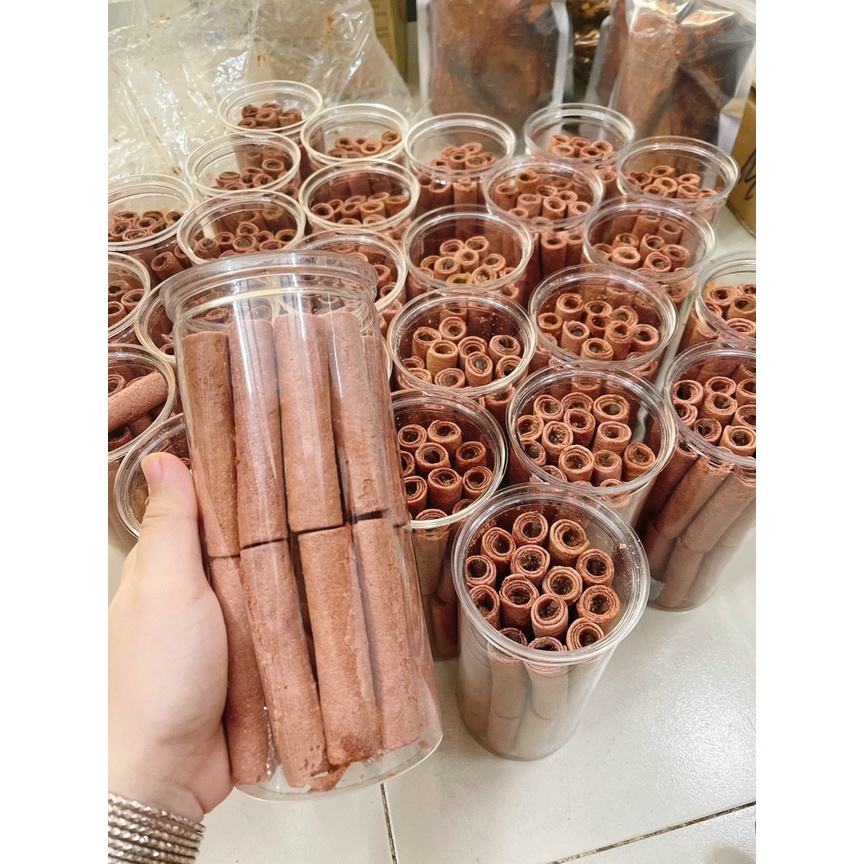 Bánh ống sôcla lon 450gr