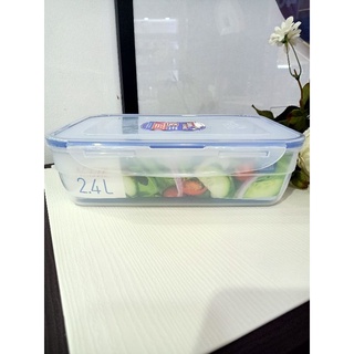 Hộp nhựa bảo quản lock&lock 2.4L đựng thực phẩm trong tủ lạnh, hoa quả an toàn trong lò vi sóng