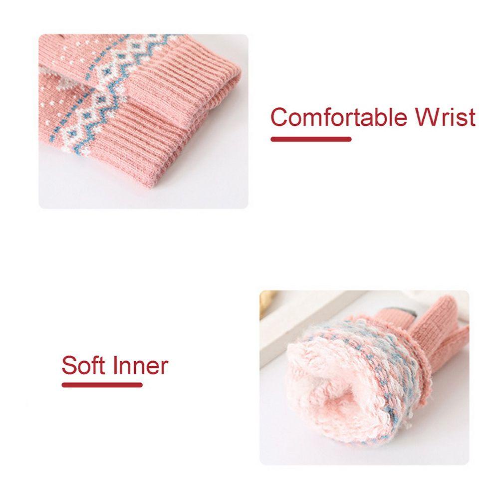 Găng Tay Cảm Ứng WMES15H Dày Dặn Co Giãn Phong Cách Giáng Sinh Cho Nam Và Nữ