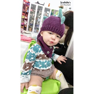 Nón len khủng long cho bé