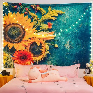 Tranh treo tường - Thảm vải trang trí đa năng, decor phòng hiện đại sang trọng, Tặng kèm thêm móc treo và đèn nháy