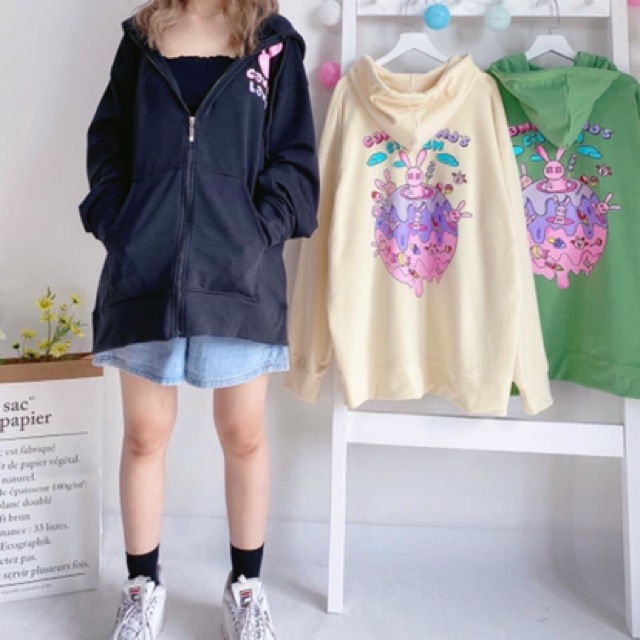 [KÈM ẢNH THẬT+VIDEO] ÁO HOODIE ZIP CANDY LAND UNISEX