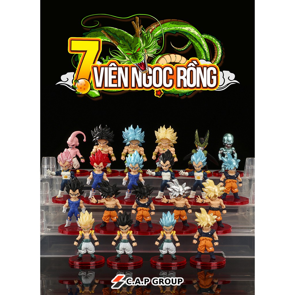 Mô hình nhân vật Dragon Ball 7 Viên Ngọc Rồng Songoku chibi - [Kiểu 2 Lẻ 19K / 1 nhân vật - Full bộ 21 nhân vật = 380K]