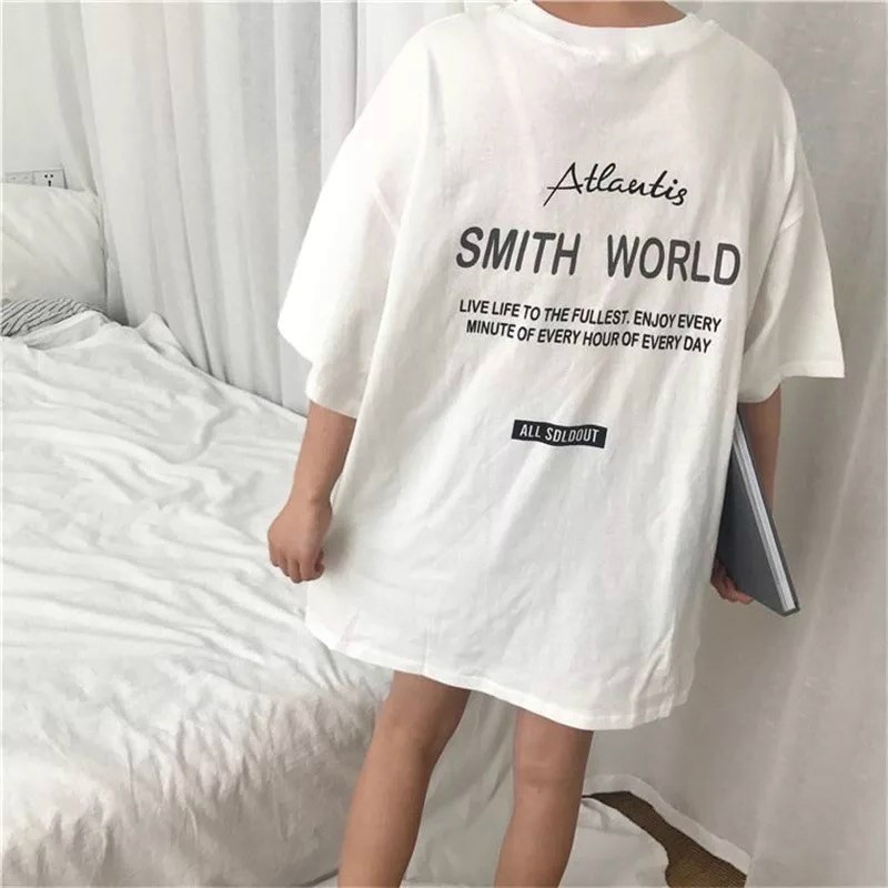 Áo thun tay lỡ form rộng ulzzang Atlantis SMITH WORLD UNISEX | BigBuy360 - bigbuy360.vn