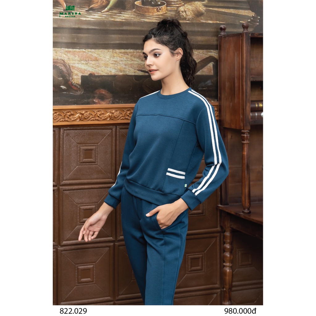 Bộ Đồ Thu Đông Nữ MARINA NGUYỄN Thiết Kế Dài Tay, Kiểu Dáng Trẻ Trung, Chất Liệu Cotton Mềm Mịn - 822029