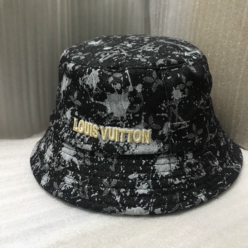 Nón bucket nam nữ, nón vành cụp vải jeans loang thời trang, phong cách