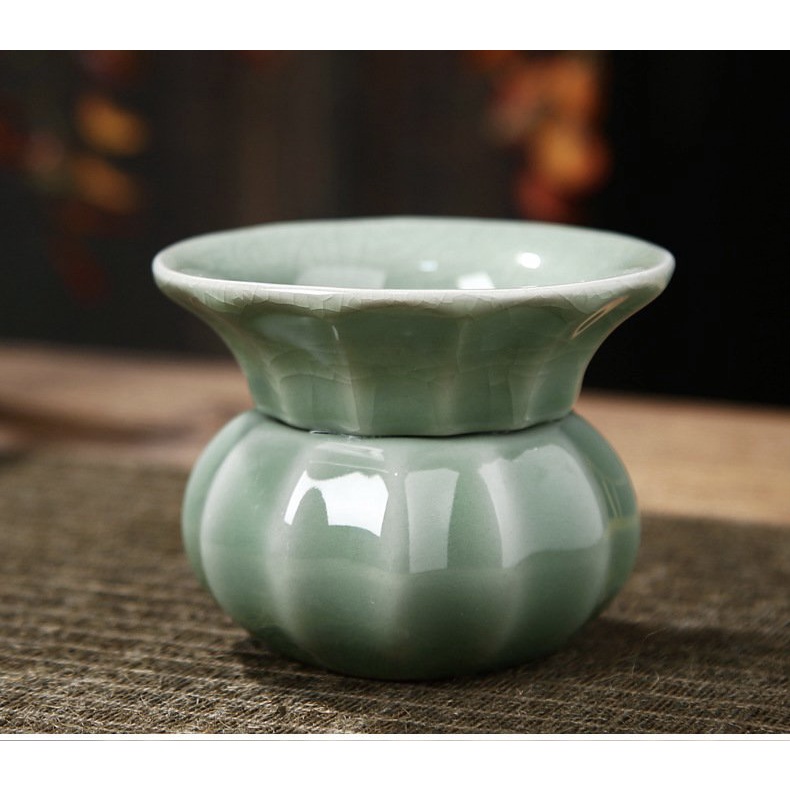 Set bộ ấm chén pha trà chuyên nghiệp Zen 10 chi tiết, màu xanh ngọc, Bộ quà tặng, decor phòng khách