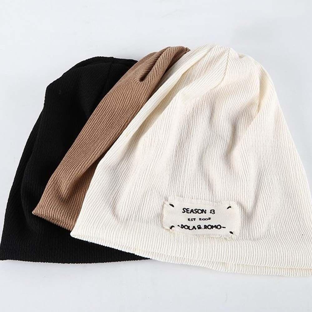 Mũ Beanie Dệt Kim Mềm Mại Màu Trơn Phong Cách Hip hop Thời Trang Xuân Hè Cho Nữ