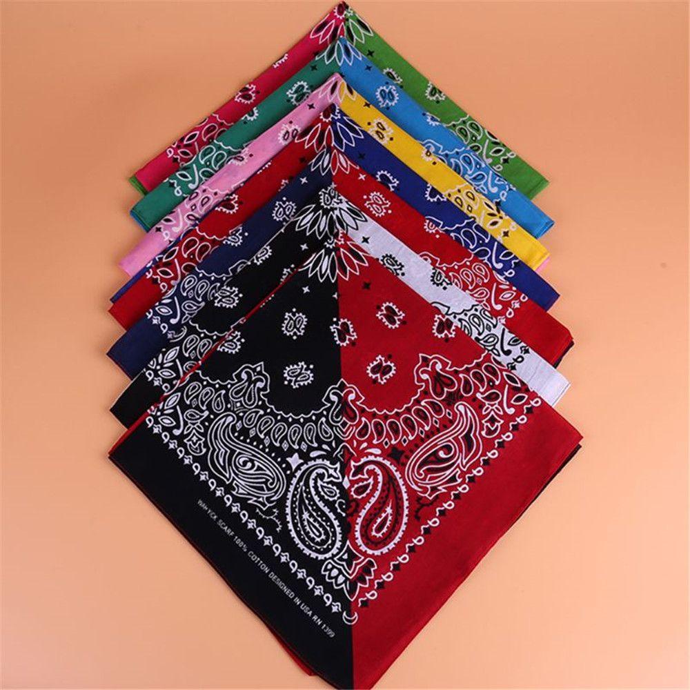Khăn Bandana Hình Vuông Họa Tiết Hoa Phong Cách Hip Hop Thời Trang