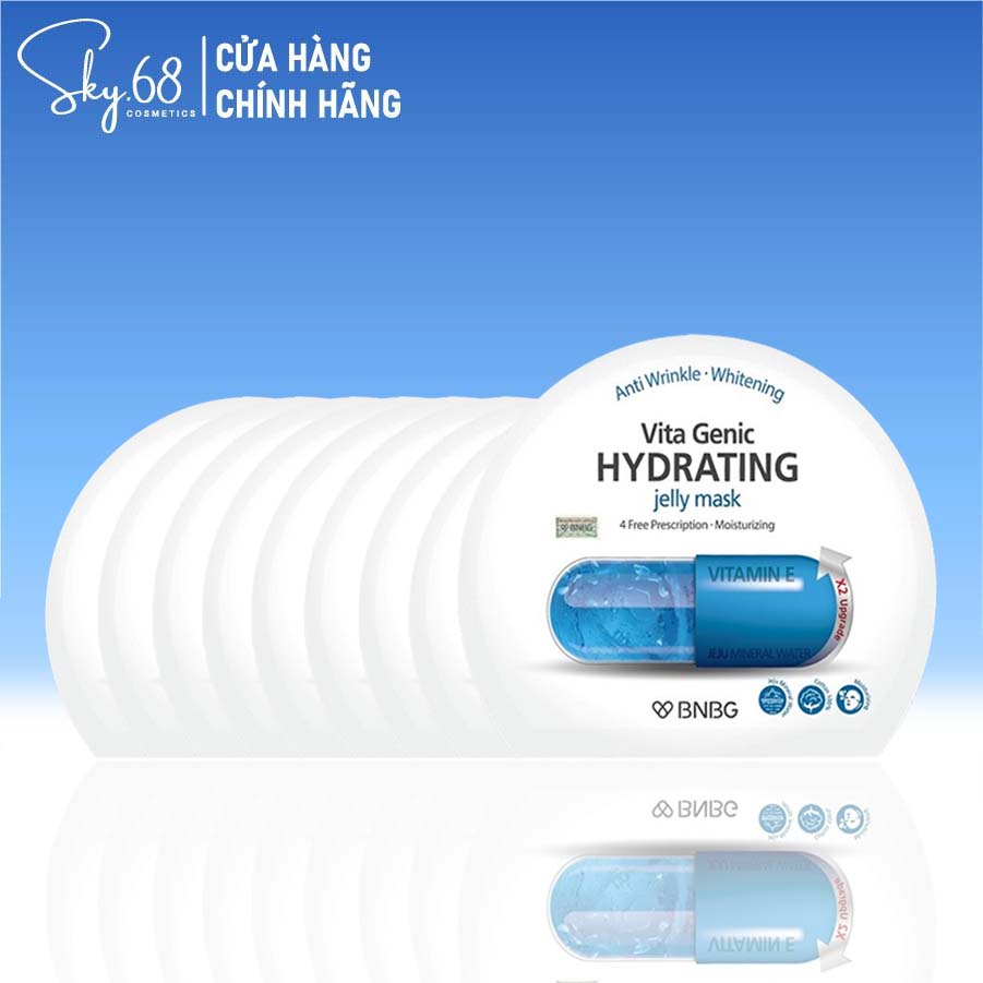 [ Hàng chính hãng ] Hộp 10 Mặt Nạ BNBG Vita Genic Hydrating Jelly Mask 30ml x 10 - Vitamin E