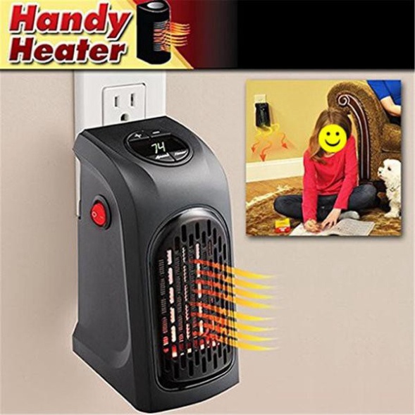 Quạt Sưởi Ấm  Handy Heater Tiết Kiệm Điện Có Hẹn Giờ