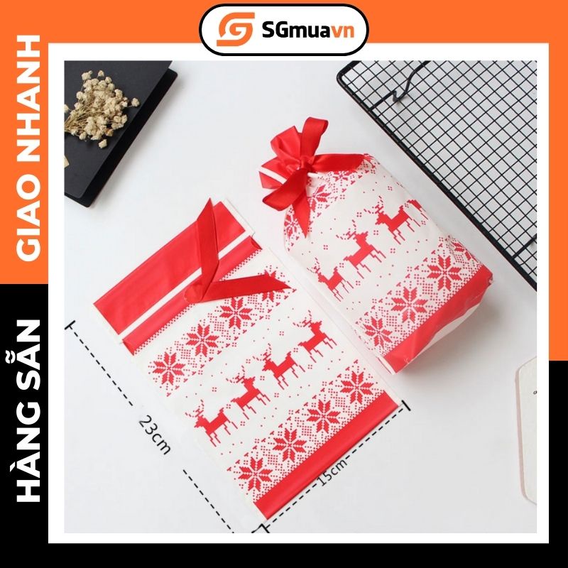 Túi đựng kẹo, quà,  trang trí tiệc Giáng sinh, Noel