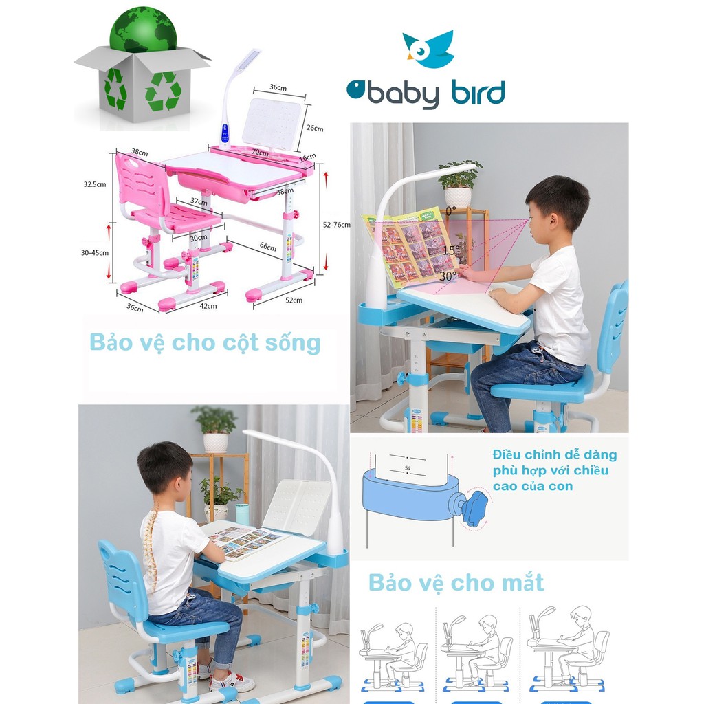 Bàn Ghế chống gù chống cận BabyBirdVN Mã B.D01 | BigBuy360 - bigbuy360.vn